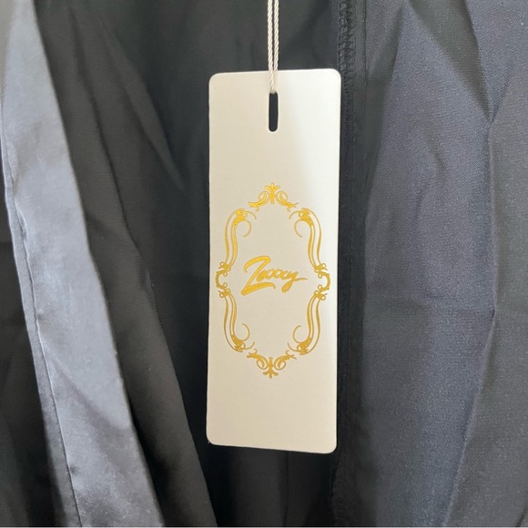 Black Silk Robe - Picture 5 of 6